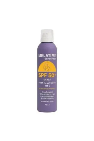 ميلاتايم بخاخ واقي شمس SPF 50+ بالشاي الأخضر وفيتامين E 150 مل