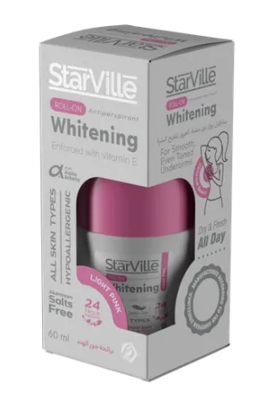 ستارفيل رول أون مزيل عرق Light Pink للتفتيح 60 مل