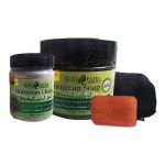 كليوباترا طقم حمام مغربي 4 قطعة أصلي صابون + طمئ + ليفة + صابونة عطرية  1 كيلو