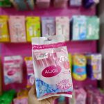 اليس ماكينة حلاقة كلينجن براس ثلاثي الشفرات 12 قطعة - وردي