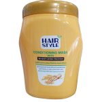 هير ستايل وحمام كريم بخلاصة بروتين جنين القمح للشعر الجاف 1 لتر