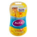 اليس ماكينات حلاقة 6 شفرات قطعتين