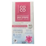 كوكو واكس شرائح شمعية للبشرة الدهنية بالورد 10 قطعة