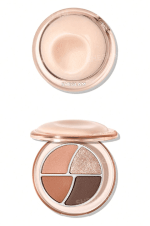 بالت ايشادو 4 ألوان من شيجلام بعلبة دائرية أنيقة – Sheglam 4 Colors Round Eyeshadow Palette(TEDDY MERINGUE)