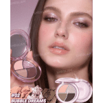 بالت ايشادو 4 ألوان من شيجلام بعلبة دائرية أنيقة – Sheglam 4 Colors Round Eyeshadow Palette لإطلالة(BUBBLE DREAMS)