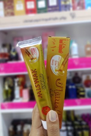 دابور معجون أسنان مسواك جولد المنعش 50 مل + 10 جرام هدية