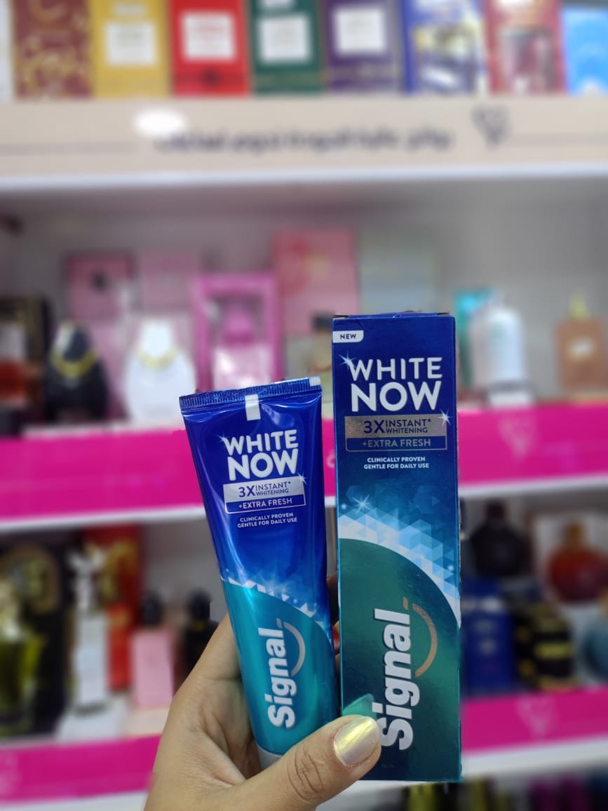 سيجنال معجون اسنان انتعاش إضافي تبييض فوري ونفَس منعش 75 مل