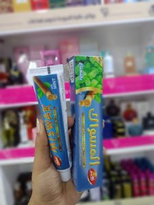 دابر المسواك معجون الأسنان بالنعناع 50 مل+ 10 جرام هدية