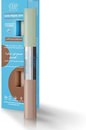 ايفا سكين كلينك كونسيلر + مصحح للبشرة المعرضة لحب الشباب 2 × 5 مل شفاف