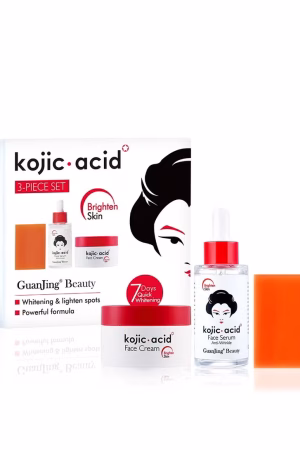 جوانجينج مجموعة العناية بالبشرة بحمض الكوجيك 3 قطع