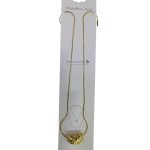 سلسلة ستانلس ستيل بتعليقة بارزة – لون ذهبي