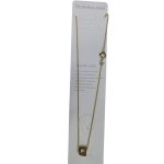 سلسلة ستانلس ستيل بتعليقة حرف D – لون ذهبي