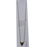 سلسلة حرف V ستانلس ستيل مطلية ذهبي