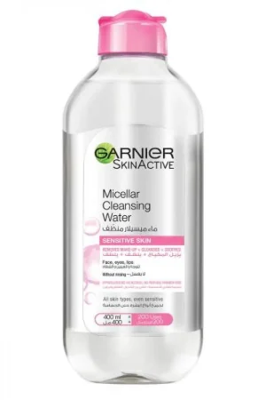 غارنييه ماء ميسلار مزيل مكياج للبشرة الحساسة سكن ايكتيف 400 مل