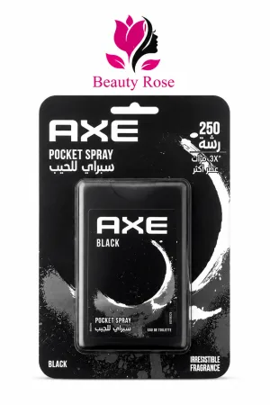 AXE Black سبراي عطر للجيب للرجال – حوالي 17 مل / حتى 250 رشة