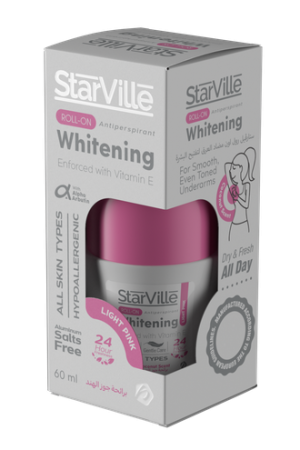ستارفيل رول أون مزيل عرق Light Pink للتفتيح 60 مل