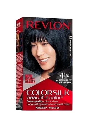 Revlon ColorSilk صبغة شعر ريفلون كلر سيلك - أسود مزرق طبيعي 12