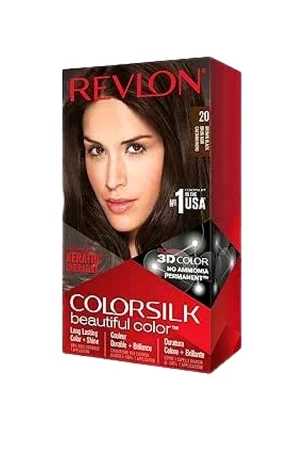 Revlon ColorSilk صبغة شعر ريفلون كلر سيلك - أسود بني 20