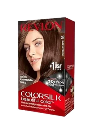 Revlon ColorSilk صبغة شعر ريفلون كلر سيلك - بني ناعم داكن 33