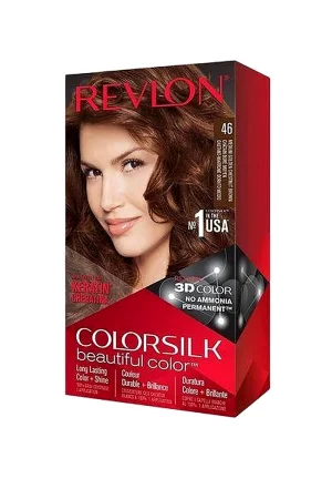Revlon ColorSilk صبغة شعر ريفلون كلر سيلك - بني كستنائي ذهبي متوسط 46