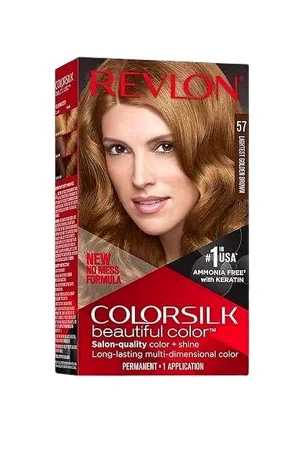 Revlon ColorSilk صبغة شعر ريفلون كلر سيلك - بني ذهبي فاتح جدًا 57