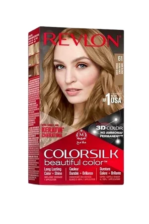 Revlon ColorSilk صبغة شعر ريفلون كلر سيلك - أشقر داكن 61