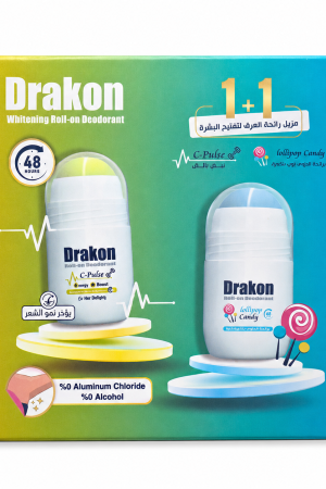 عرض 1+1 رول أون دراكون سي بالس + لولي بوب كاندي - 50 مل × 2