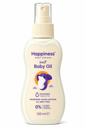 هابينس زيت جسم بدون رائحة 120 مل – Happiness Unscented Body Oil