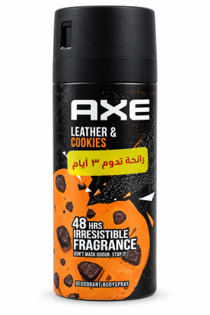 أكس Leather & Cookies بخاخ مزيل عرق للرجال برائحة الجلد والكوكيز – انتعاش حتى 48 ساعة