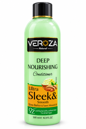 بلسم فيروزا بزبدة الشيا وزيت اللوز 500 مل – Veroza Shea Butter & Almond Oil Conditioner