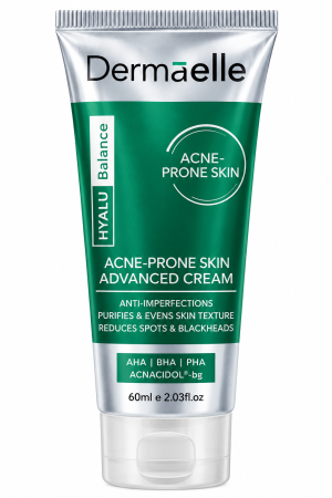 ديرما إيلي هيالو بالانس كريم مضاد لعيوب البشرة الدهنية 60 مل – Dermaelle Hyalu Balance Anti-Imperfections Cream 60ml